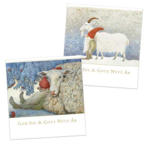 Tomtar med bock och får